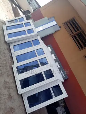Casement Windows With Blue Glass