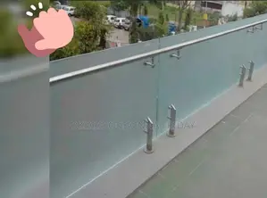 Balcony Made of White Glass