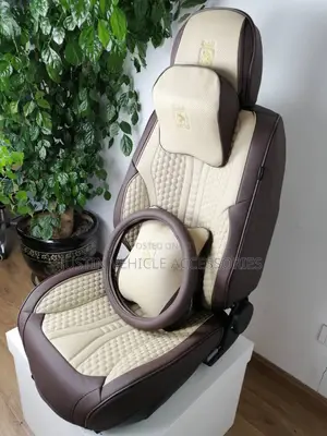Maxone Beige and Brown Seat Cover