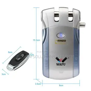 Electronic Lock With 4 Remote Control (Silver)