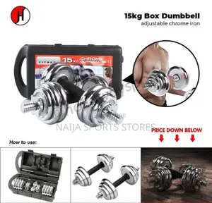 Brand New 15kg Chrome Set
