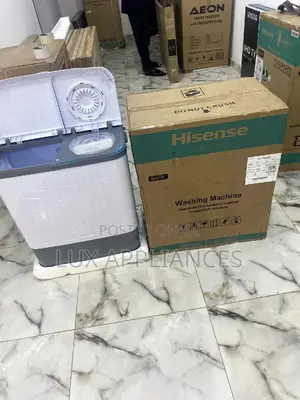 The Hisense WSPA 503 Twin Tub Semi-Automatic Washing Machine