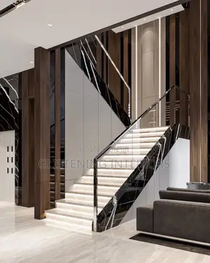 10mm Tempered Glass Staircase With a U Channel