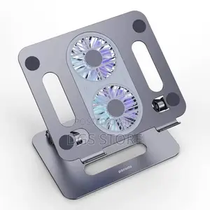 Porodo Adjustable Laptop Stand Dual Cooling Fan