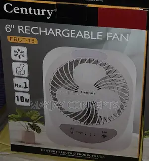 6inches Century Ac/Dc Rechargeable Table Fan-Supports Solar