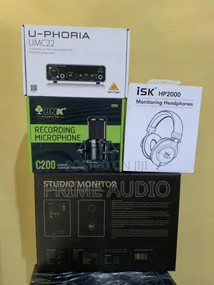 Studio Bundle (Studio Monitor,Soundcard, Studio Microphone)
