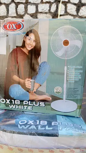 18" Ox Standing Fan With Double Adjustment.