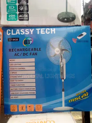 Classy Tech Rechargeable Fan AC/DC