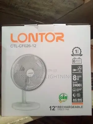 12 Inches Lontor Rechargeable Fan