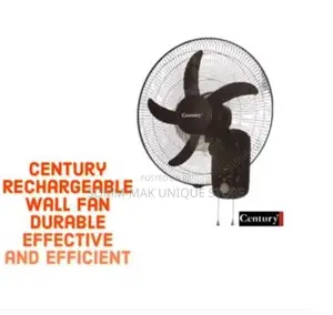 Century 18 Inches Rechargeable Wall Fan (FRCB 45) - Black
