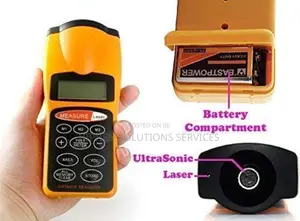 Portable LCD Digital 18m Ultrasonic Laser Pointer Distance