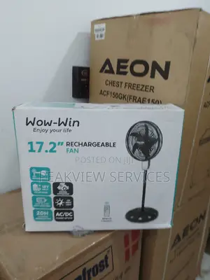 Won Win Rechargeable Standing Fan