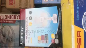 Century 12”Rechargeable Fan With LED Light FRCT30A