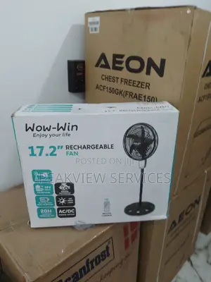 17.2 Inches Wow Win Rechargeable Fan