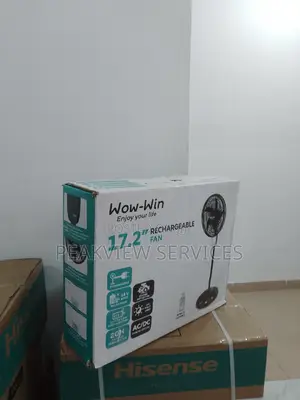 Brand New Wow Win Rechargeable Standing Fan