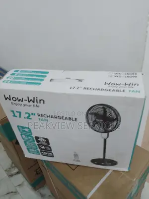 Brand New (17.2"") Wow Win Rechargeable Fan