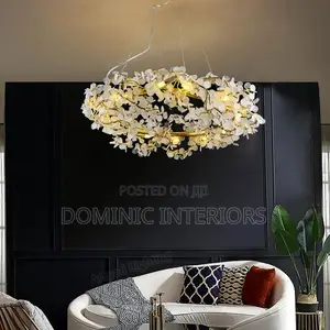 Gold Villa Lobby Led Chandelier