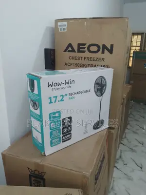 New (17.2 Inches ) Wow Win Rechargeable Standing Fan