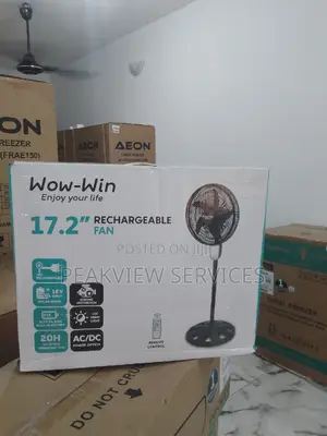 Fast Selling (17.2) Wow Win Rechargeable Fan