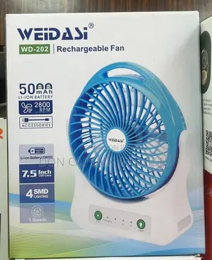 Rechargeable Desktop Fan 7.5" WD-202