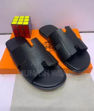 Hermes Leather Slipers
