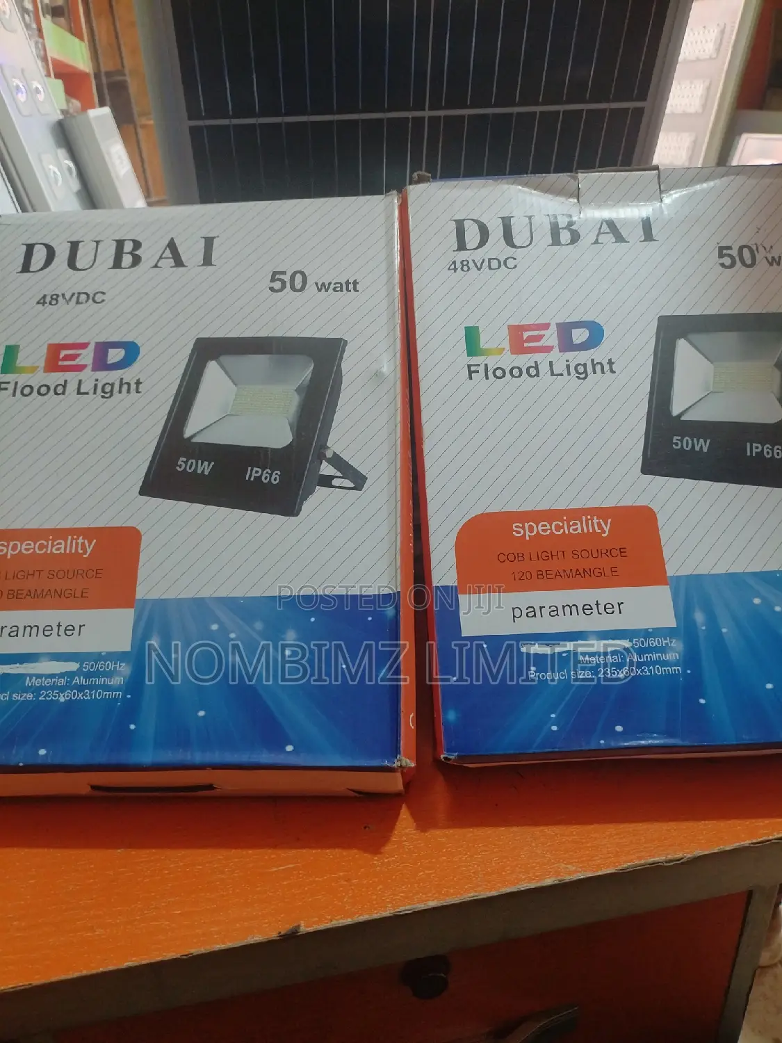 50w DC Led Floodlight 48v With Sensor