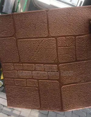 Quality 3D Self Adhesive Wallpaper Design Sticker- Brown