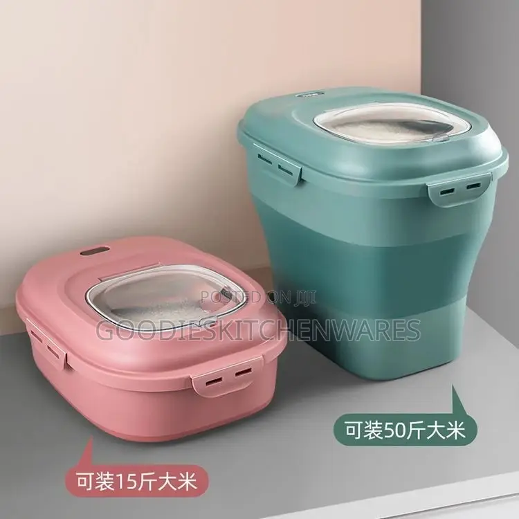 Foldable Rice Storage Container