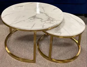 Royal Luxurious Marble Center Table With Extension