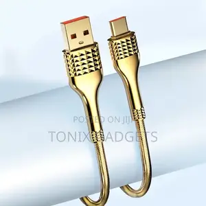 30W Gold Plated Fast Charging Data Cable - 1M