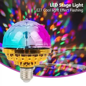 Disco Colourful Rotating Led Light Bulb -360° Auto Rotating