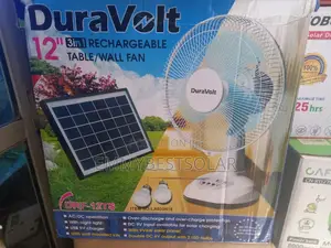 12 Inches Solar Rechargeable Fan
