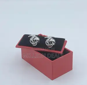 Knitted Inspires Silver Men's Unique Cufflinks