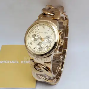 Original MICHAEL KORS Gold Chain Watch Available in Store