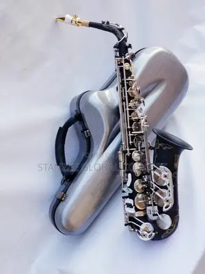 Hallmark Uk Hps5506mb Alto Saxophone Black Body And Silver
