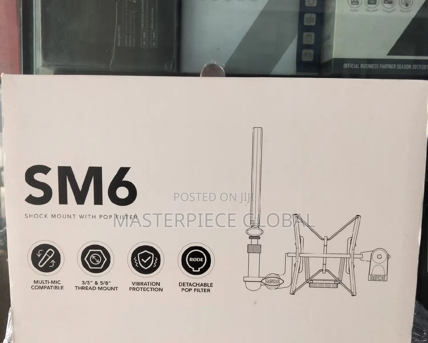 Rode Sm6 Shock Mount With Pop Filter