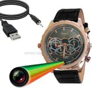 Black Camera Watch With Video Recording