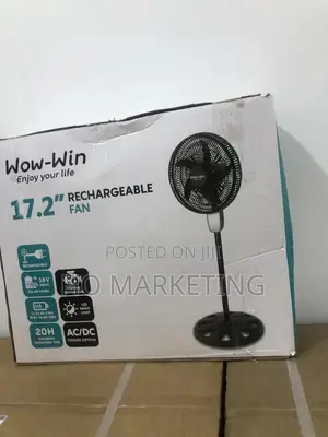 Wow Win Supercool Rechargeable Standing Fan 17.2"