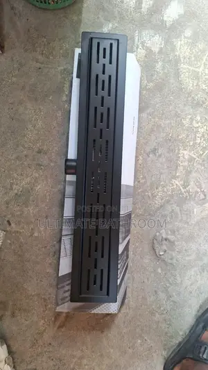 60cm Matte Black Side Outlet Bathroom Floor Drains