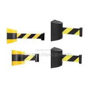 Retractable Belt Barrier Fixed Wall Mount Safety