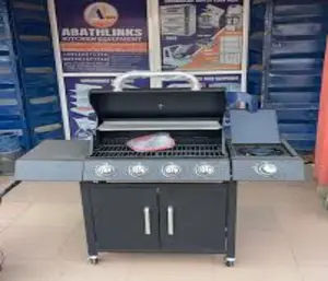 Standing Barbecue Machine With Gas Burner