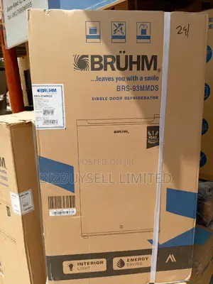 Single Door Bruhm Refrigerator With Key Lock.