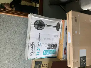 Fast Breezing Wow-Win Adjustment Standing Fan-17.2 Inch