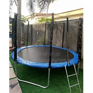 10 FT Round Trampoline Combo Jumping Safety Enclosure Net