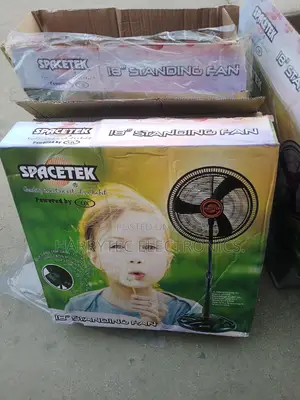 Spacetek Standing Fan Powered by Ox 18" With 2 Years Warrant