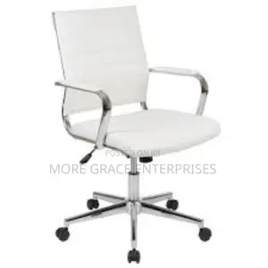 White Office Chair Swivel for Office Use