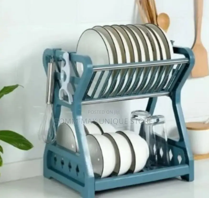 Dish Rack With Cup Holder - 2 Layer