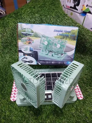 Double Head Solar Charging Fan