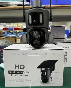 Solar Powered 4g Simcard Dual Lens Rotational CCTV Camera