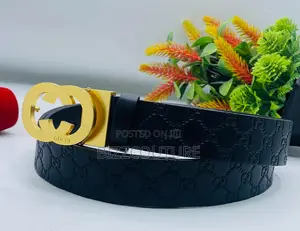 Original GUCCI Leather Belts Available in Store